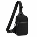 Borsa a tracolla 18 x 8 x 31 cm in tessuto nero con tracolla regolabile stile urbano