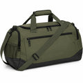 Borsone da viaggio 50 x 25 x 28 cm in tessuto sintetico verde con tracolla e tasche
