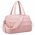 Borsone sportivo 45 x 22 x 28 cm in tessuto sintetico rosa con tracolla e tasche