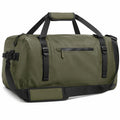 Borsone da viaggio 60 x 32 x 32 cm in tessuto sintetico verde oliva impermeabile con tracolla
