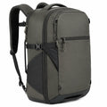 Zaino da viaggio 32 x 20 x 50 cm in tessuto grigio scuro con scomparti e spallacci imbottiti